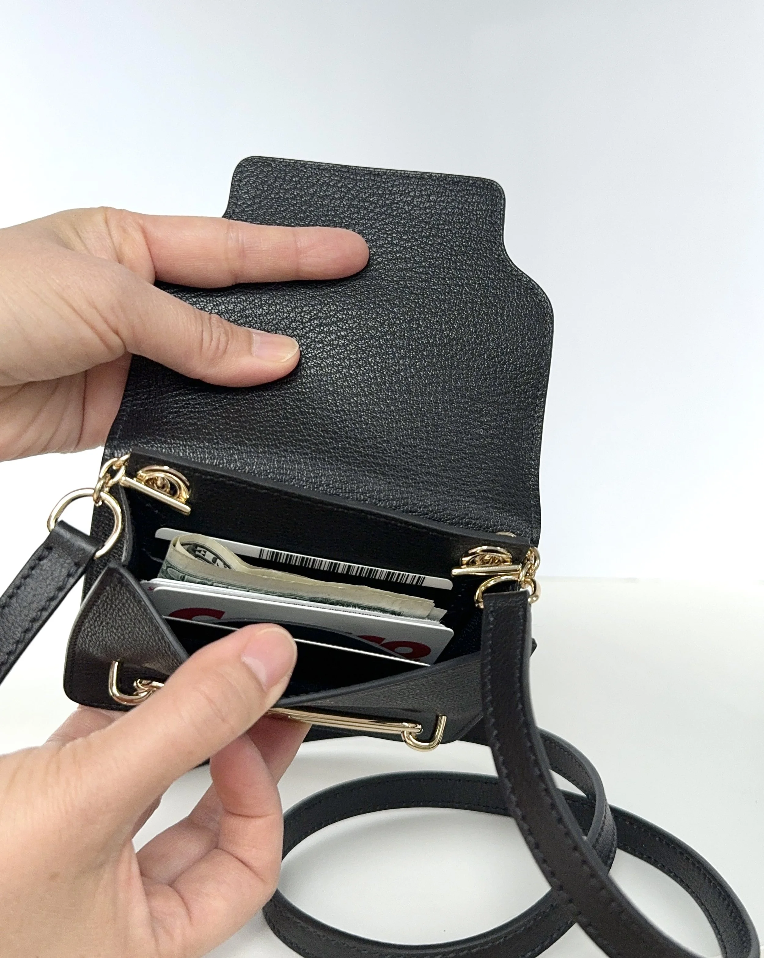 【スタイリッシュ美財布】◆HERMES◆Roulis Slim wallet Hermes Roulis Slim Wallet Black Lizard with Palladium